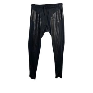 Primark  Men Large Compression Running Pants Black Draw String Long Leg